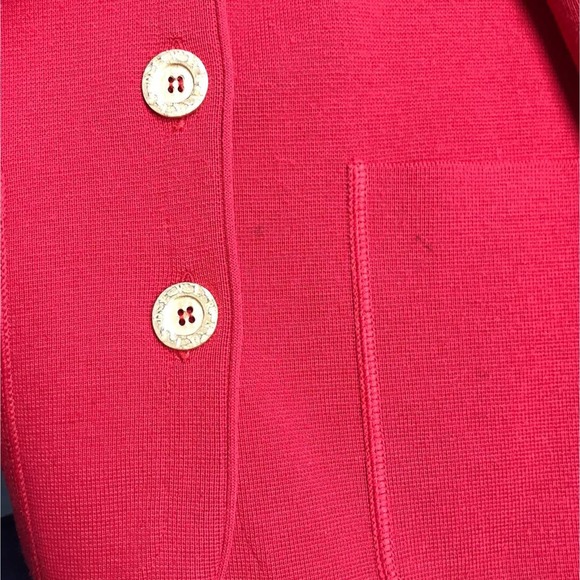 Devernois Paris Vintage Red Cardigan Jacket S - Picture 6 of 6